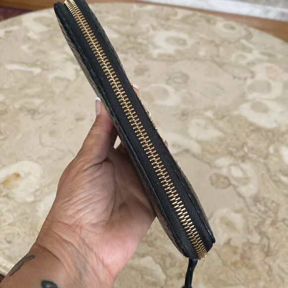 See By Chloe Python Leather Large Zippered Clutch Wallet - Picture 7 of 17